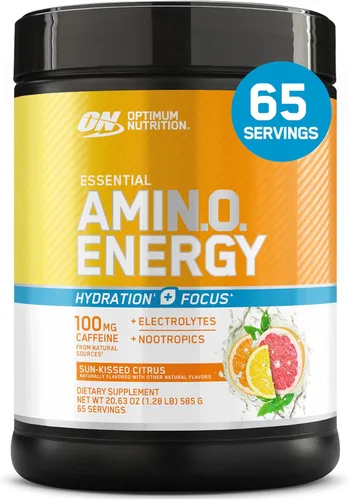 Miniatura 23 de Optimum Nutrition Amino Energy Plus Electrolytes - Bebida energética con aminoácidos y electrolitos para hidratación, sin azúcar, con BCAA, sabor