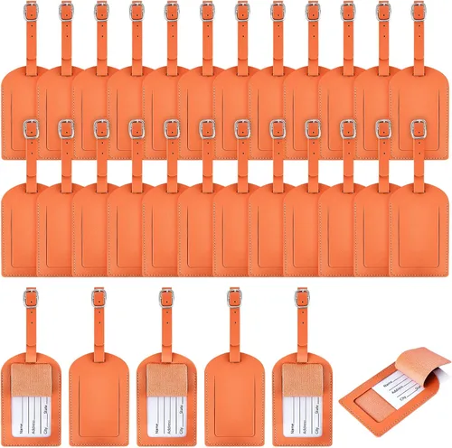 30 etiquetas de cuero para maleta, etiquetas de viaje para equipaje, mochila de viaje, regalos de boda, mujeres, hombres, adultos, niños, a granel
