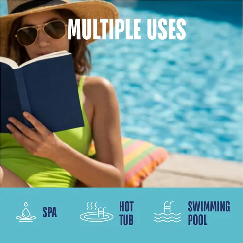 Miniatura 6 de JNW - Tiras de prueba de piscina 7 en 1, 100 tiras de prueba rápidas y precisas para agua de piscina, tiras de prueba de spa para bañera