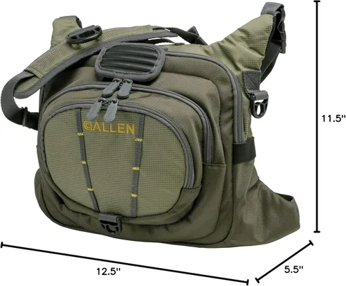 Miniatura 6 de Allen Company Fall River Fly Fishing Chest Pack - Fits up to 6 Tackle/Fly Boxes and Other Accessories - Olive Verde oliva