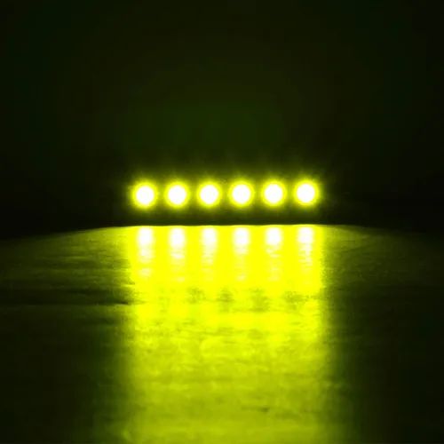 Miniatura 8 de SKYWORLD Barra de luz LED, 7 pulgadas, 30 W, delgada, de una sola fila, impermeable, para inundación, todoterreno, luces amarillas, antiniebla