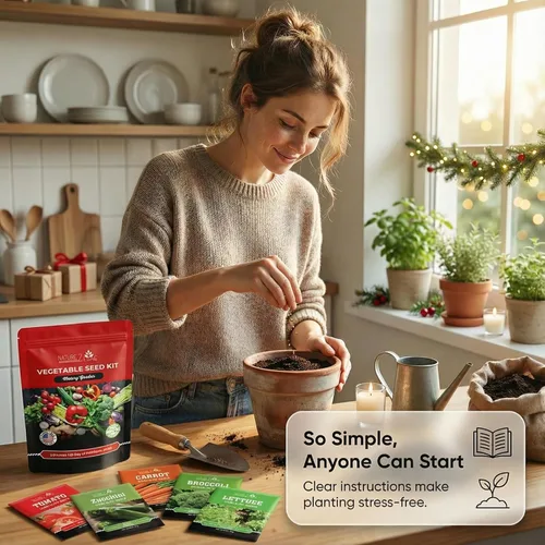 Miniatura 9 de 11 semillas tradicionales para plantar verduras y frutas, 4800 suministros de preparación de supervivencia y fin del mundo, paquete variado