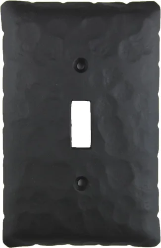 Miniatura 4 de Rustic Rancho - Cubierta para placa de interruptor de palanca simple de hierro forjado EPH4 (cera natural)