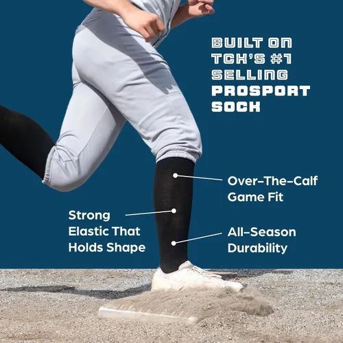 Miniatura 3 de MadSportsStuff - Combo de calcetines y cinturón de sóftbol o béisbol, tallas profesionales para jóvenes y adultos