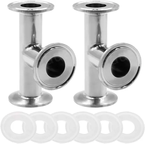 Miniatura 6 de Beduan 1.5 "Tri Clamp Tee 3 Way Acero inoxidable 304 Instalación sanitaria (tubo de 1.496 in OD)