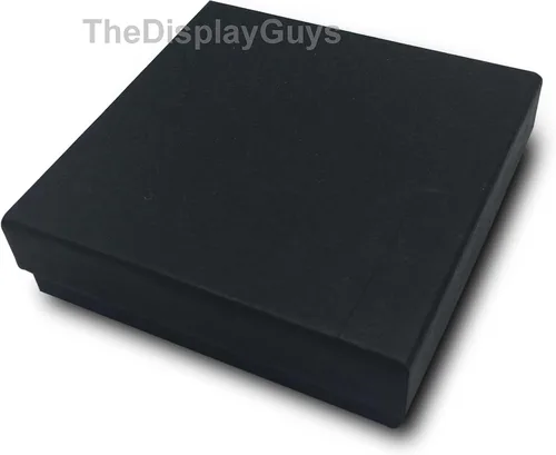 Miniatura 12 de TheDisplayGuys - Paquete de 25 cajas de cartón rellenas de algodón #10 para joyas, color negro mate (1.9 x 1.3 x 0.7 pulgadas), para envío