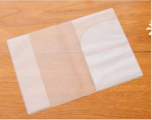 Miniatura 5 de Funda transparente esmerilada para pasaporte, organizador de tarjetas de identificación, protector de viaje (1 transparente + 1 esmerilado)