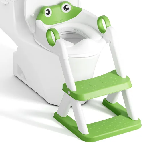 Miniatura 27 de Asiento de Entrenamiento de Baño, Asiento de Inodoro Mejorado para Niños y Niñas, Asiento de Entrenamiento de Baño 2 en 1 para Niños, Asiento