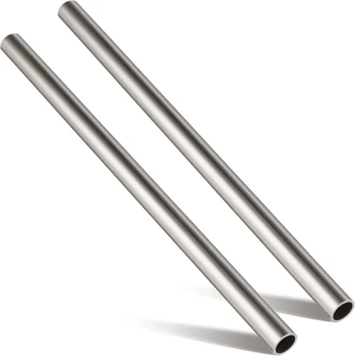 Miniatura 10 de Gisafai 2 piezas de tubo de acero laminado en frío de 3/4'' de diámetro exterior, 0.51'' de diámetro interior, pared de 0.12'', longitud de 12