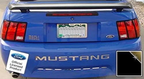 Miniatura 27 de Adhesivos de letras para parachoques trasero para Ford Mustang Negro (Brillo) -CB (se adapta a 1999-2004)