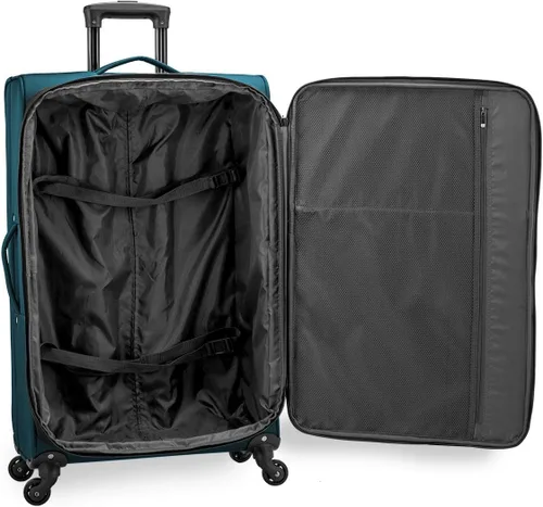 Miniatura 2 de U.S. Traveler - Equipaje extensible con ruedas giratorias y costado blando Anzio., Color verde azulado.), US08120E
