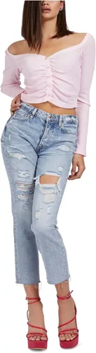 Miniatura 3 de GUESS Jean de pierna recta femenina para mujer
