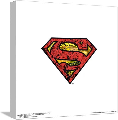 Miniatura 10 de Trends International Gallery Pops DC Comics Superman - Póster de pared con logotipo de mosaico de cómic S-Shield, 12 x 12 pulgadas, versión Versión