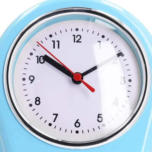 Miniatura 4 de Tyenaza Reloj de pared retro con temporizador de cocina de 9 pulgadas, multifunción, innovador y preciso de funcionamiento silencioso, reloj de Azul