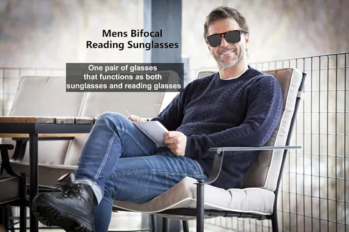 Miniatura 4 de Yogo Vision Lentes de sol bifocales de lectura para hombres y mujeres, estilo retro, protección solar UV400, lentes de lectura para exteriores +1