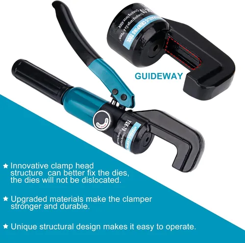 Miniatura 4 de Steel DN Mate Herramienta de prensado hidráulico mejorado/crimpadora hidráulica con 9 troqueles para sistema de barandilla de cable de acero