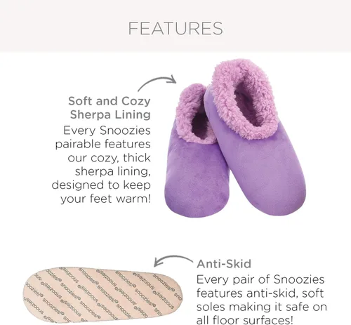 Miniatura 2 de Snoozies - Calcetines tipo pantuflas combinables, pantuflas de casa para mujer, calcetines mullidos, diseños de animales