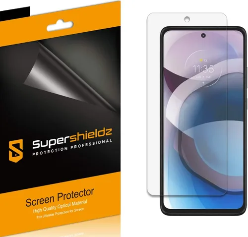 Supershieldz Paquete de 6 protectores de pantalla diseñados para Motorola (One 5G Ace) / One 5G UW Ace/Moto G 5G (2020), protector transparente de