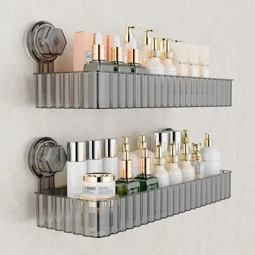 Miniatura 10 de Organizador de ducha esquinero con ventosa para baño, decoración del hogar y cocina, sin capacidad de perforación, estantes de ducha extraíbles