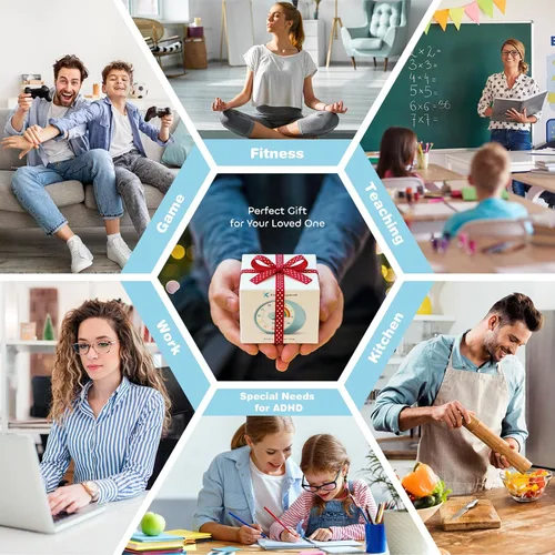 Miniatura 7 de Temporizador visual para niños, temporizador de cuenta regresiva de 60 minutos para aula, oficina, cocina, temporizador de escritorio, herramientas