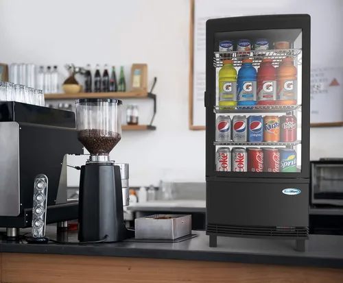 Miniatura 3 de KoolMore Refrigerador de pantalla CDCU-3C-BK, negro, 3 pies cúbicos