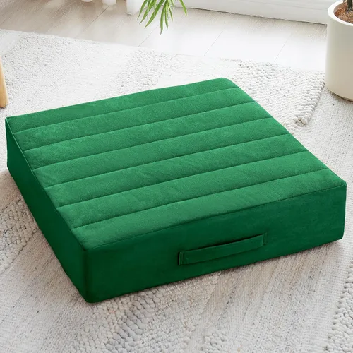 Miniatura 38 de JKMAX 2 Piezas Almohadas de Espuma de Alta Densidad para Piso - Almohadas Grandes Mejoradas para Asientos de Adultos - Cojín de Piso para Exteriores