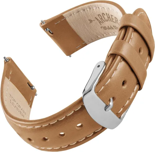 Miniatura 10 de Archer Watch Straps - Correas de reloj de liberación rápida de cuero de grano superior