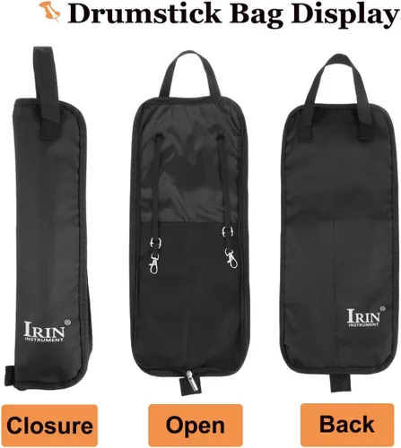 Miniatura 4 de Bolsa para baquetas, soporte para baquetas, percusión, bolsa de transporte, bolsa Oxford, regalo para baquetas, bateristas, principiantes en banda