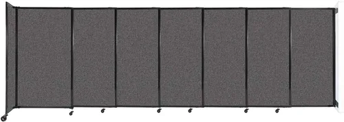 Miniatura 94 de Divisor de habitación de pared recta deslizante montado en la pared Anchos ajustables Ruedas de bloqueo Separador de habitación Paneles