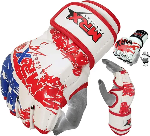 Miniatura 8 de MRX - Guantes de artes marciales mixtas para combate, boxeo, muay thai, guantes de entrenamiento para hombres y mujeres
