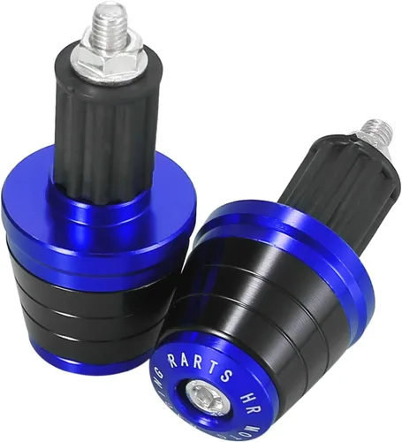 Miniatura 7 de Motoforti 2 tapas universales de 0.709 in para manillar, tapas de extremo de barra de enchufe antideslizantes para motocicleta, color azul