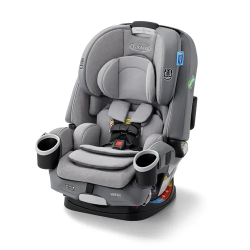 Graco 4Ever DLX 4 en 1 - Asiento de automóvil, Charlie | Asiento de coche para bebé a niño pequeño, con 10 años de uso | Modos orientado hacia