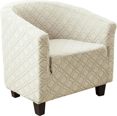 Miniatura 23 de MIFXIN - Funda elástica para silla de bañera de terciopelo de alta elasticidad, cubierta de silla de club, cubierta de sillón de elastano, cubierta