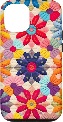Miniatura 28 de Quilting Flower Blooms Quilt Pattern Case for iPhone 17