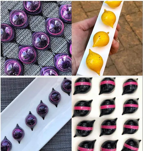 Miniatura 4 de Molde de chocolate reutilizable con forma de limón para fondant, molde de policarbonato para hornear, herramienta para hornear, bandeja para hornear