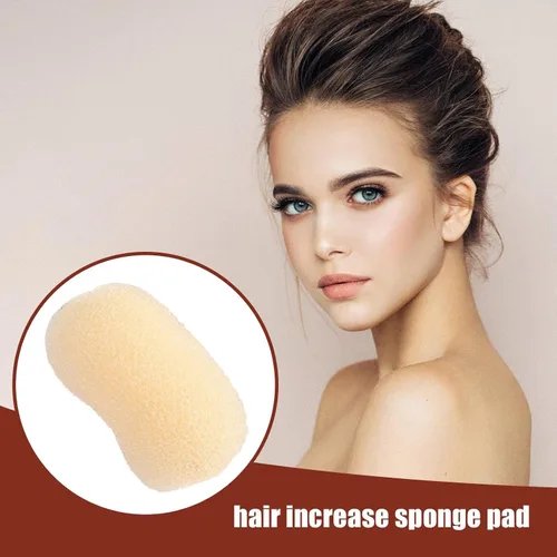 Miniatura 3 de Esponja para aumentar el volumen del cabello, almohadilla de esponja para el cabello con clip BB, práctica esponja para el cabello, fácil de usar