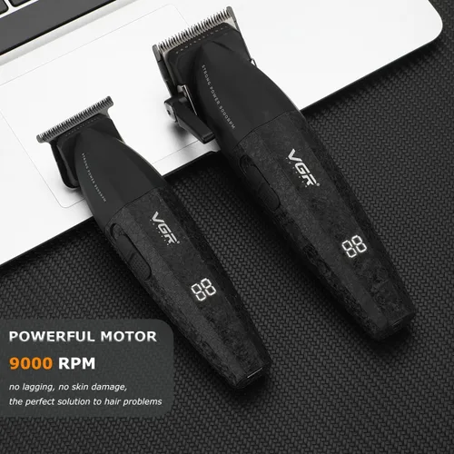 Miniatura 6 de VGR 640 Cortapelos Profesionales para Hombres, Cortapelos y Recortadoras Inalámbricas de Barbero de 9000RPM, Kit de Corte de Cabello con Cuchilla