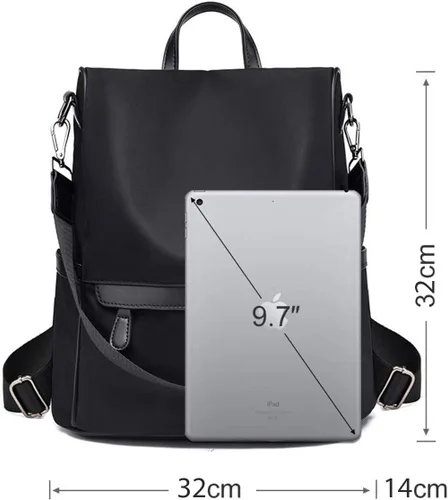 Miniatura 3 de Mochila antirrobo, impermeable, casual, de moda, de nailon Oxford, ligera, grande, bolsa de viaje para niñas, niñas, damas, viajes, escuela