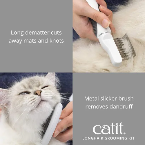 Miniatura 6 de Catit Senses 2.0 - Kit de aseo para gatos de pelo largo