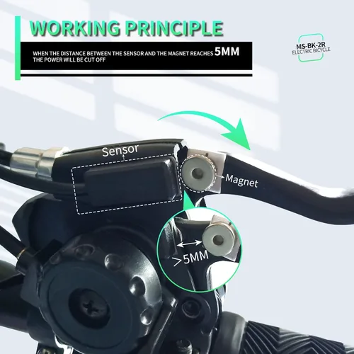 Miniatura 6 de E-Bike MS-BK-2R Sensor de corte de freno SM/Conector impermeable Bicicleta eléctrica Corte de bicicleta eléctrica Sensor de freno hidráulico