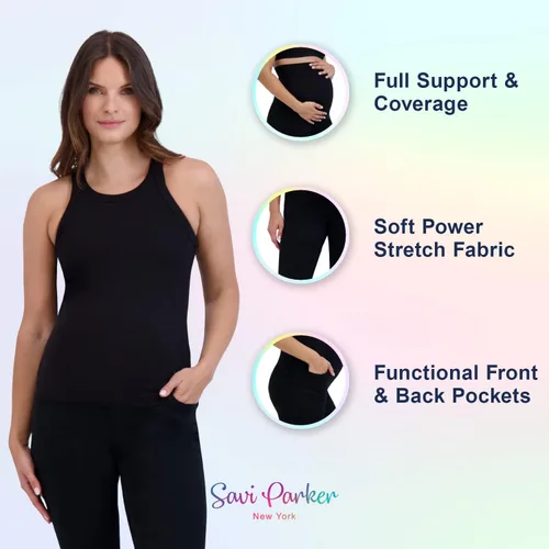 Miniatura 4 de Savi Parker Womens Maternity Jeans Over The Belly - Pregnancy Clothes for All Seasons, Maternity Pants