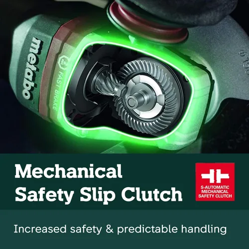 Miniatura 7 de Metabo WEV15-125 HT Amoladora angular, con traba, de 13.5 amperes, con 2800 a 9600 revoluciones por minuto, con elementos electrónicos y alto par