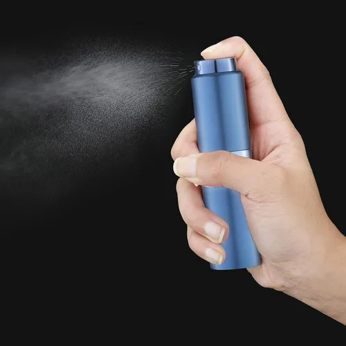 Miniatura 2 de Atomizador de Perfume de 20ML, Botella de Espray de Colonia Vacía, Mini Dispensador de Espray para Viaje (Azul, 2 Piezas)