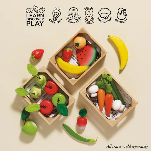 Miniatura 4 de Honeybake, Le Toy Van - Juguete para niños, verduras, de madera prémium, 5 al día