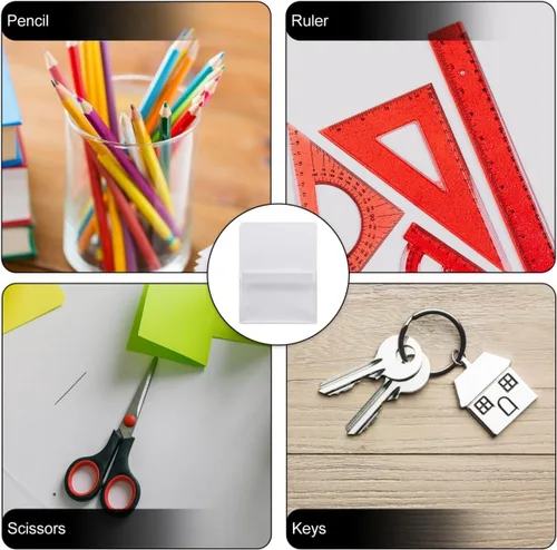 Miniatura 9 de MAGICLULU Soporte magnético para bolígrafo, soporte magnético para archivos, pizarras blancas, bolsas de archivo de PVC transparente, para oficina