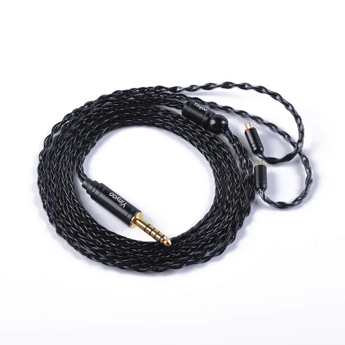 Miniatura 8 de H HIFIHEAR Cable de repuesto mejorado para auriculares, 8 núcleos, cable de cobre chapado en plata con cable IEM de 2 pines de 0.031 in para UM3X