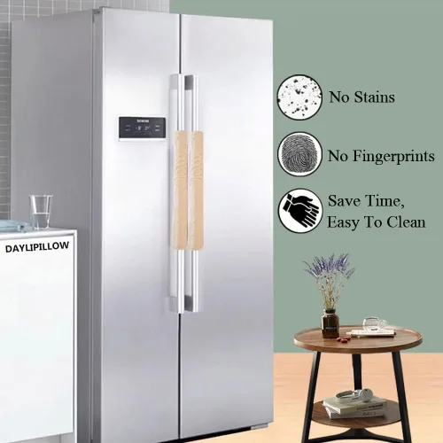 Miniatura 3 de Fundas para manijas de refrigerador, juego de fundas para manijas de electrodomésticos de cocina, horno microondas, nevera o lavavajillas, protector