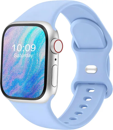 Miniatura 33 de Correas deportivas compatibles con Apple Watch de 38mm 40mm 41mm 42mm 44mm 45mm 46mm 49mm, p/mujer y hombre, correa de silicona para iWatch Series