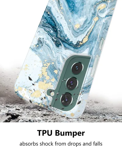 Miniatura 4 de Funda para Galaxy S22 con purpurina dorada, delgada, a prueba de golpes, TPU suave de goma de silicona, funda de teléfono para Samsung Galaxy S22 5G
