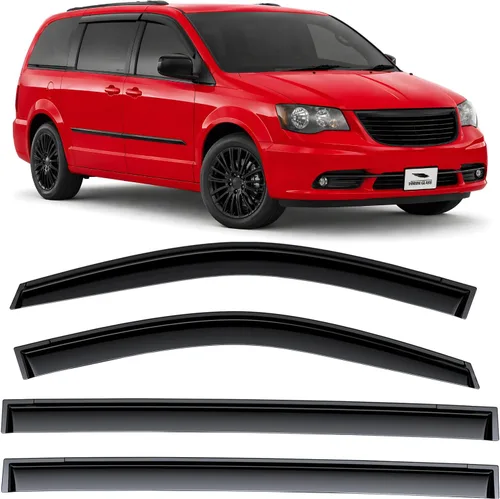 Miniatura 10 de Voron Glass Protectores de lluvia extra duraderos con cinta adhesiva para Toyota Corolla 2014-2019 Sedán, deflectores de ventana, viseras de ventana
